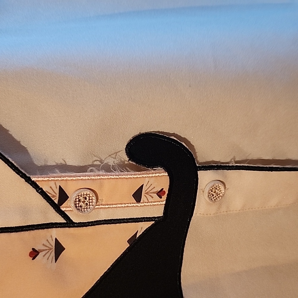 Retro Patchwork Kitty Top - image 4